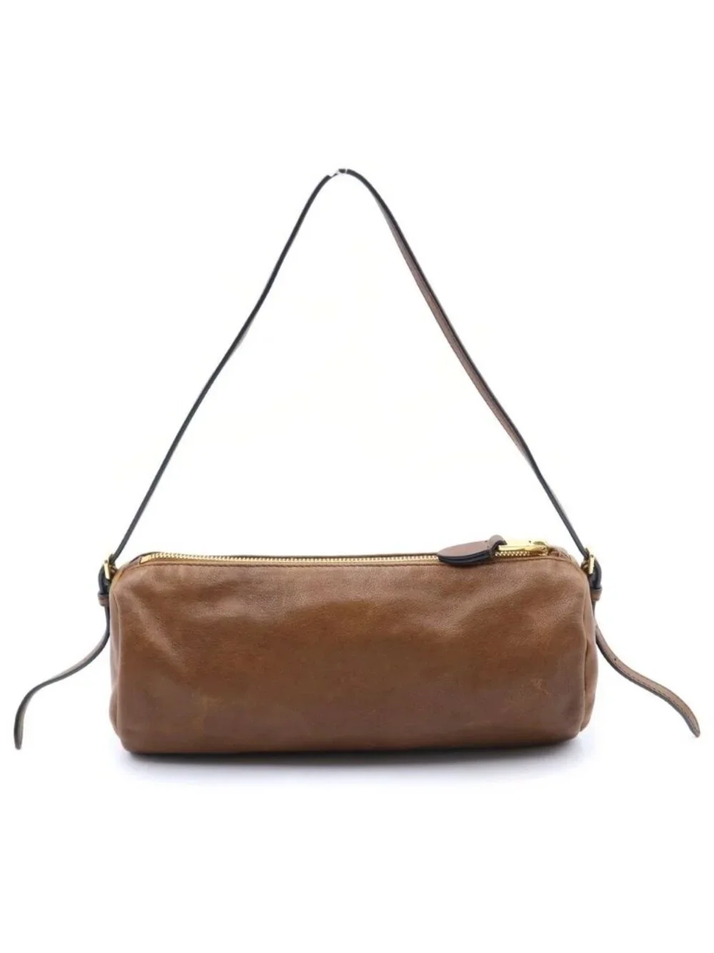 Miu Miu Nappa Leather Pouch Brown